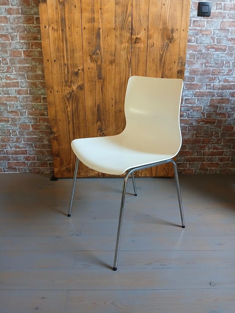 6x moderne stoeltjes. (Creme Wit), Huis en Inrichting, Stoelen, Ophalen, Wit