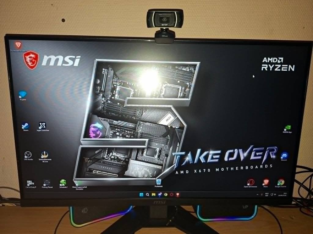 Monitor 27", Ophalen, Msi, Kantelbaar, Full HD