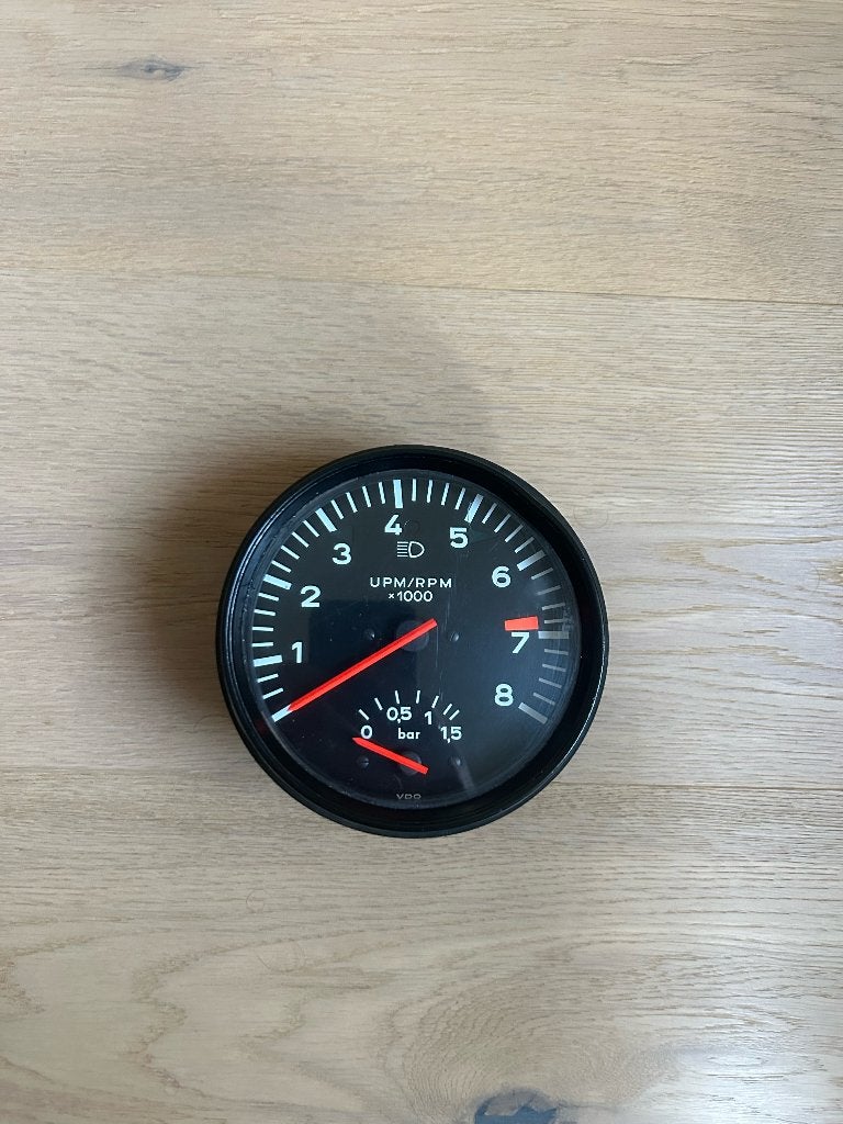 VDO toerenteller Porsche 930 Turbo 3.0 1977 origineel, Ophalen of Verzenden, Gebruikt, Porsche