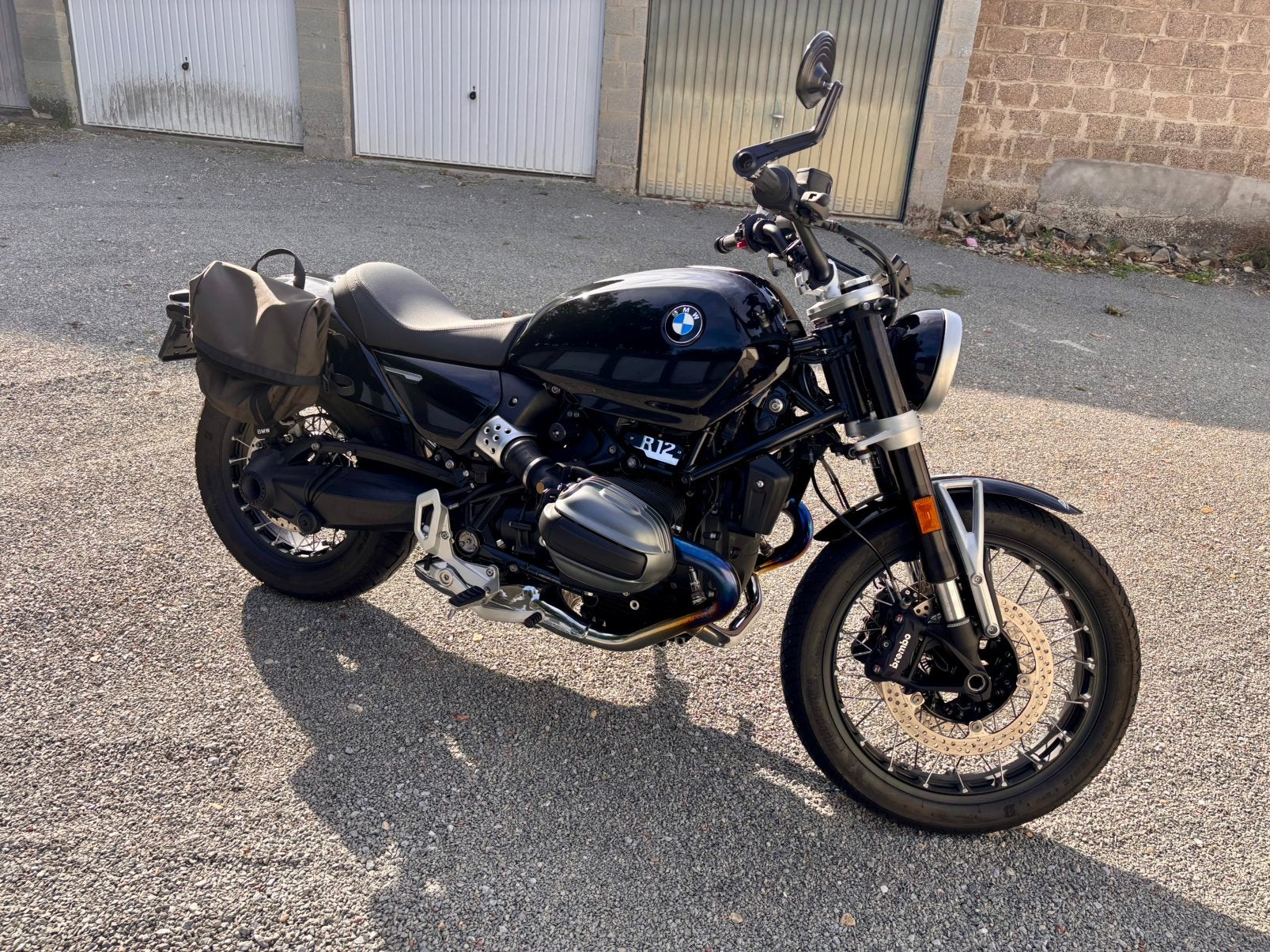 BMW R12 2024 noire 3 025 km, Motos, Occasion, Plus de 35 kW, Permis Moto A1 minimum, 2 cylindres