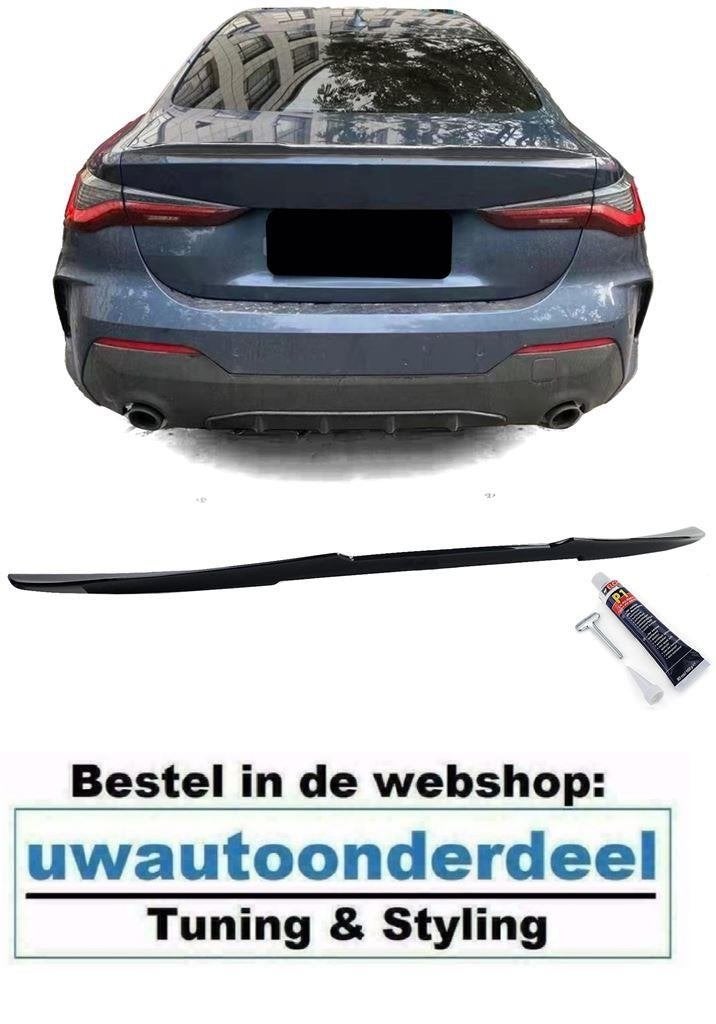 Bmw 4 Serie G22 G23 Achterklep Ducktale Spoiler Glans Zwart, Verzenden