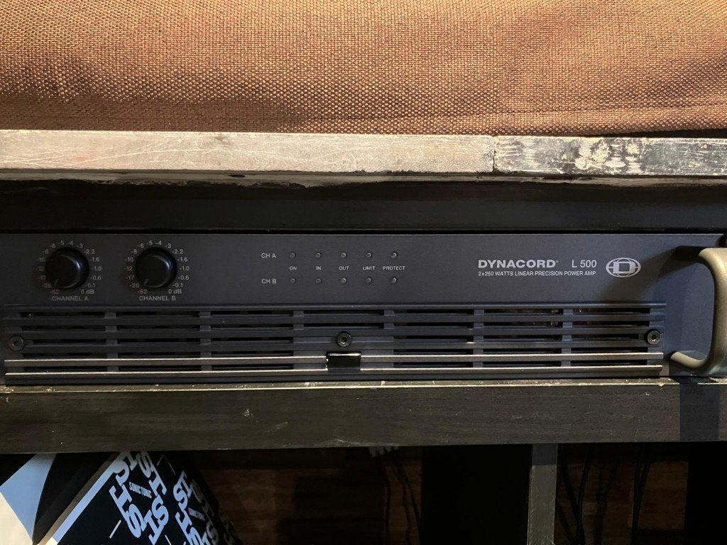 Dynacord L500 versterker, Enlèvement ou Envoi, Utilisé, 500 à 1000 watts, Sono