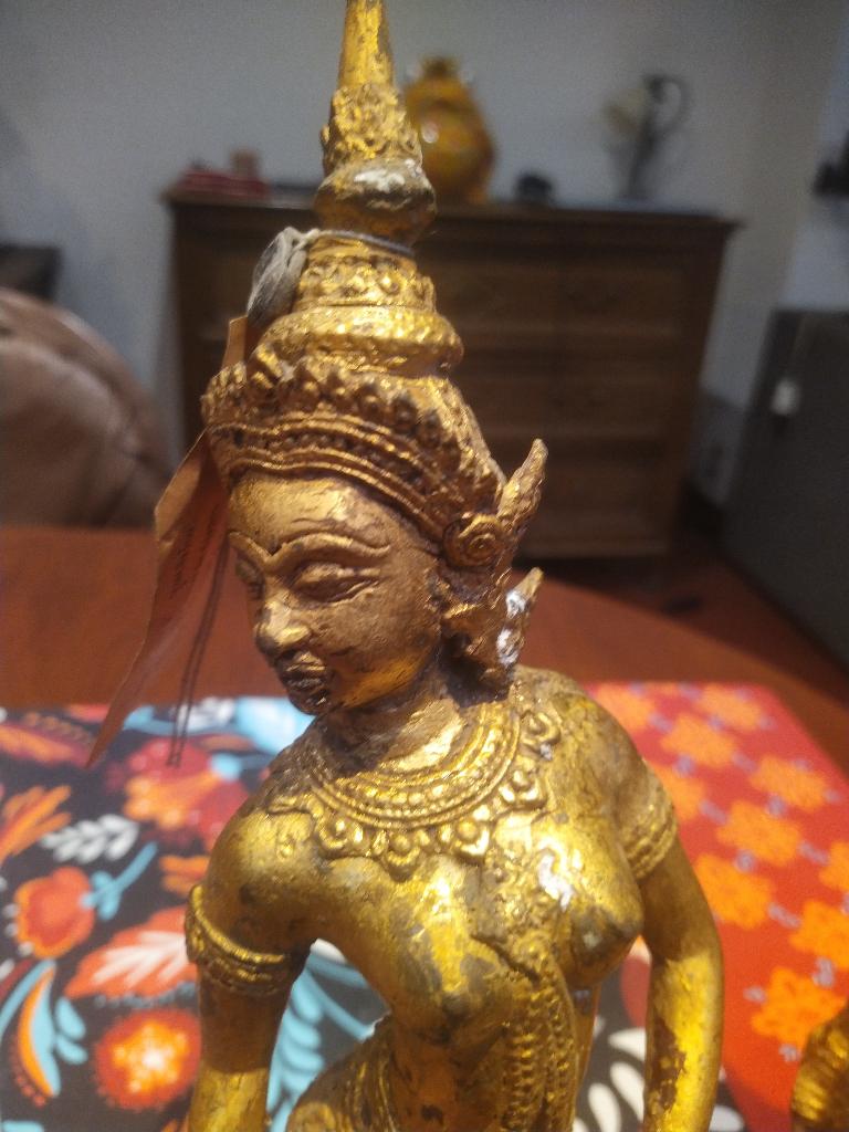 statue thaïlandaise bronze, Antiquités & Art, Enlèvement ou Envoi, Bronze