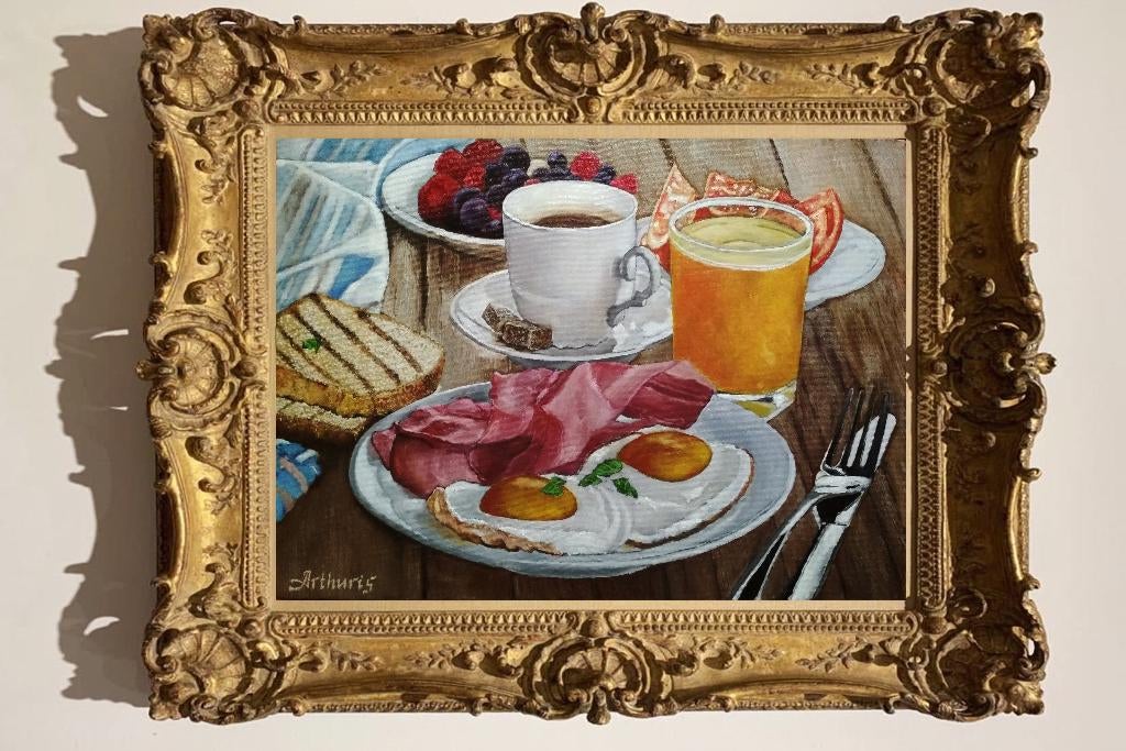 « Nature morte avec jambon, œufs au plat... », Envoi