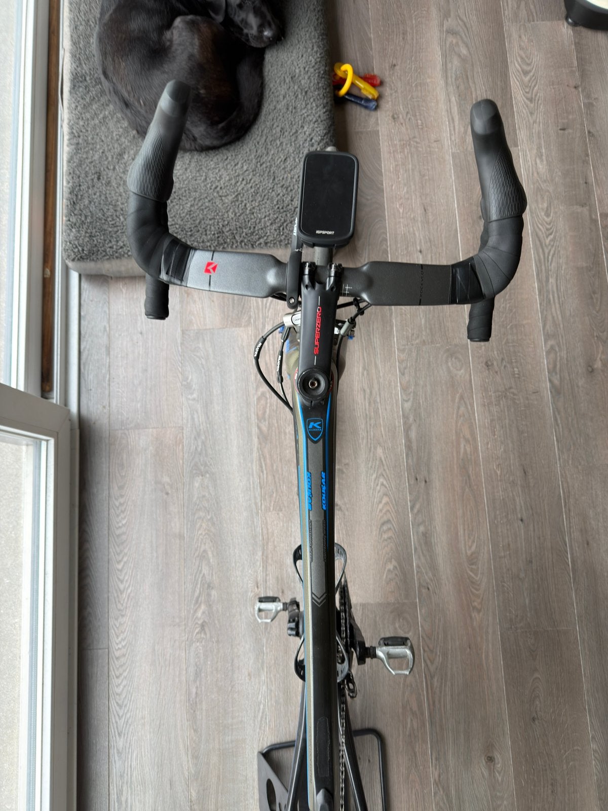 Kuota Kougar, Dura-Ace, carbon wielen, wahoo element bolt 1, Fietsen en Brommers, 28 inch, Carbon, 10 tot 15 versnellingen, Velgrem