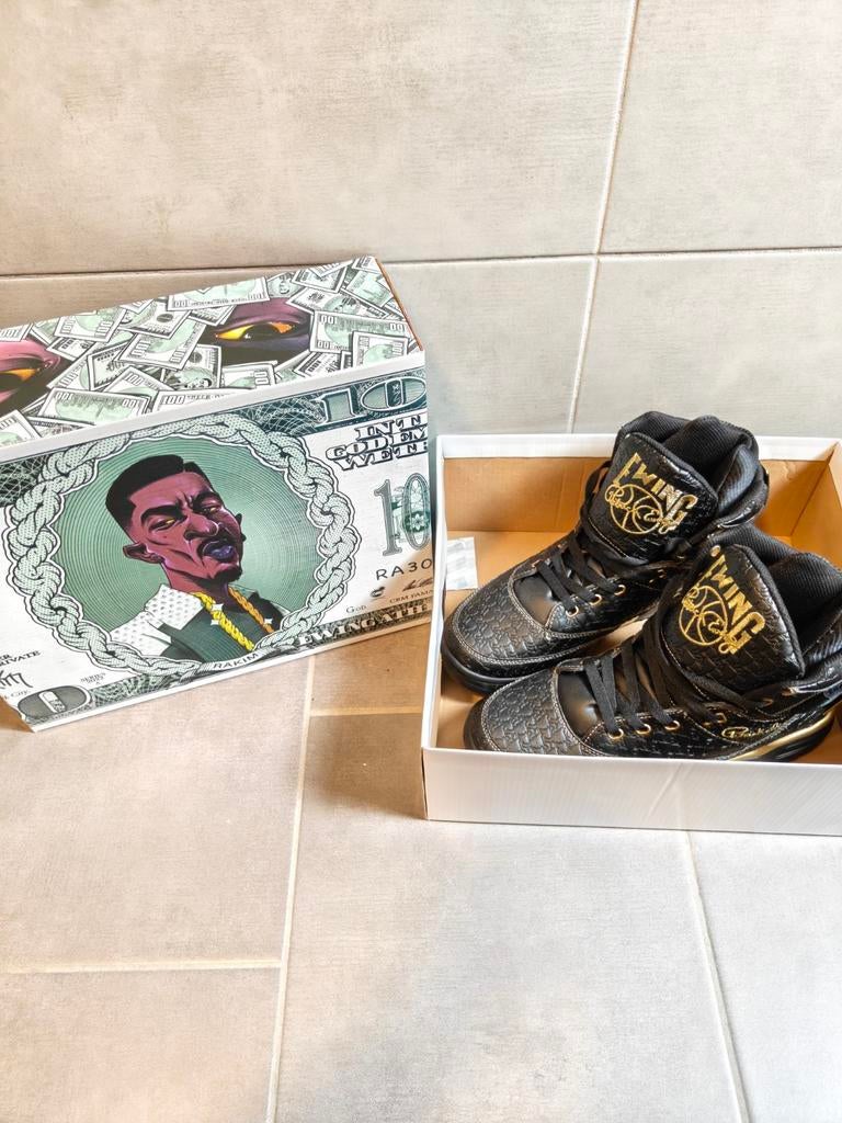 44,5 Patrick Ewing x Rakim sneakers in zeer goede staat, Kleding | Heren, Schoenen, Ophalen of Verzenden, Zo goed als nieuw, Zwart