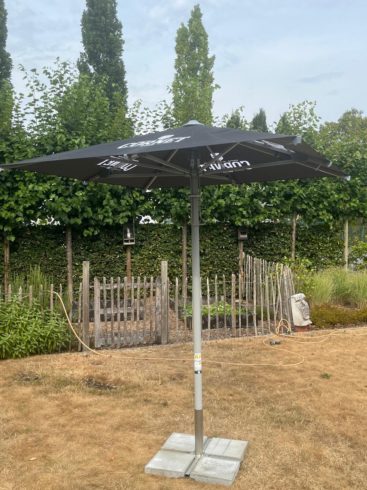 Cornet parasol 2x2m, Ophalen, Zo goed als nieuw, Stokparasol, 1 tot 2 meter