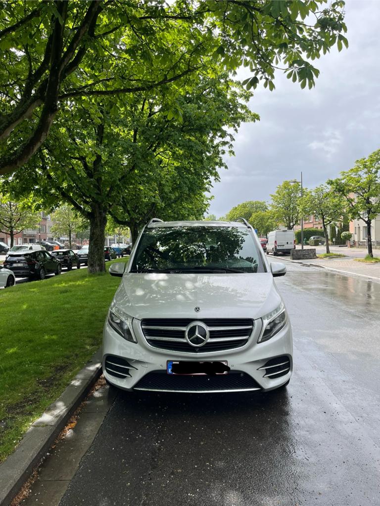 Mercedes V250d AMG Line, Auto's, Mercedes-Benz, Leder, Diesel, Particulier, Zilver of Grijs