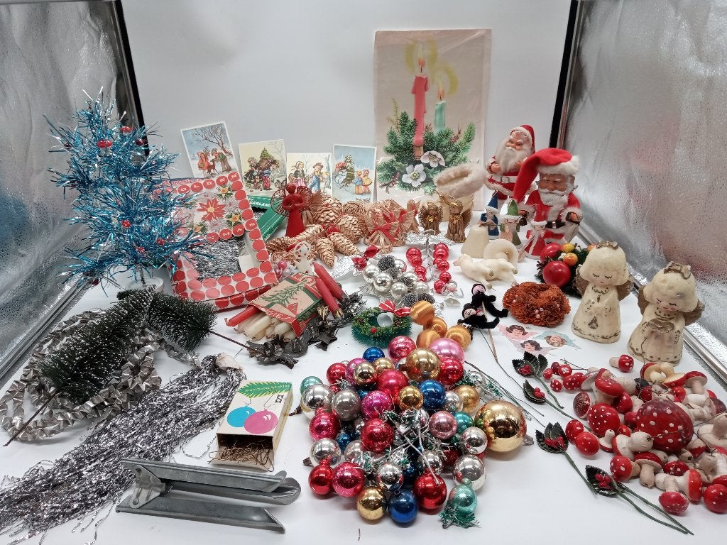 Diverses décorations/décorations de Noël vintage/anciennes, Enlèvement ou Envoi, Utilisé