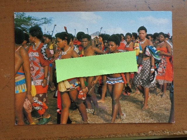 Postkaart Naakt - Swaziland, Verzenden, Ongelopen, Overige thema's
