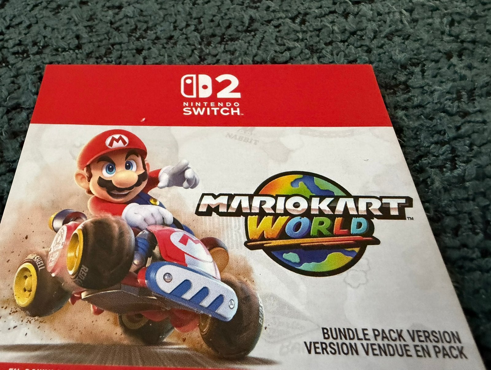 Le monde de Mario Kart, Enlèvement, Comme neuf