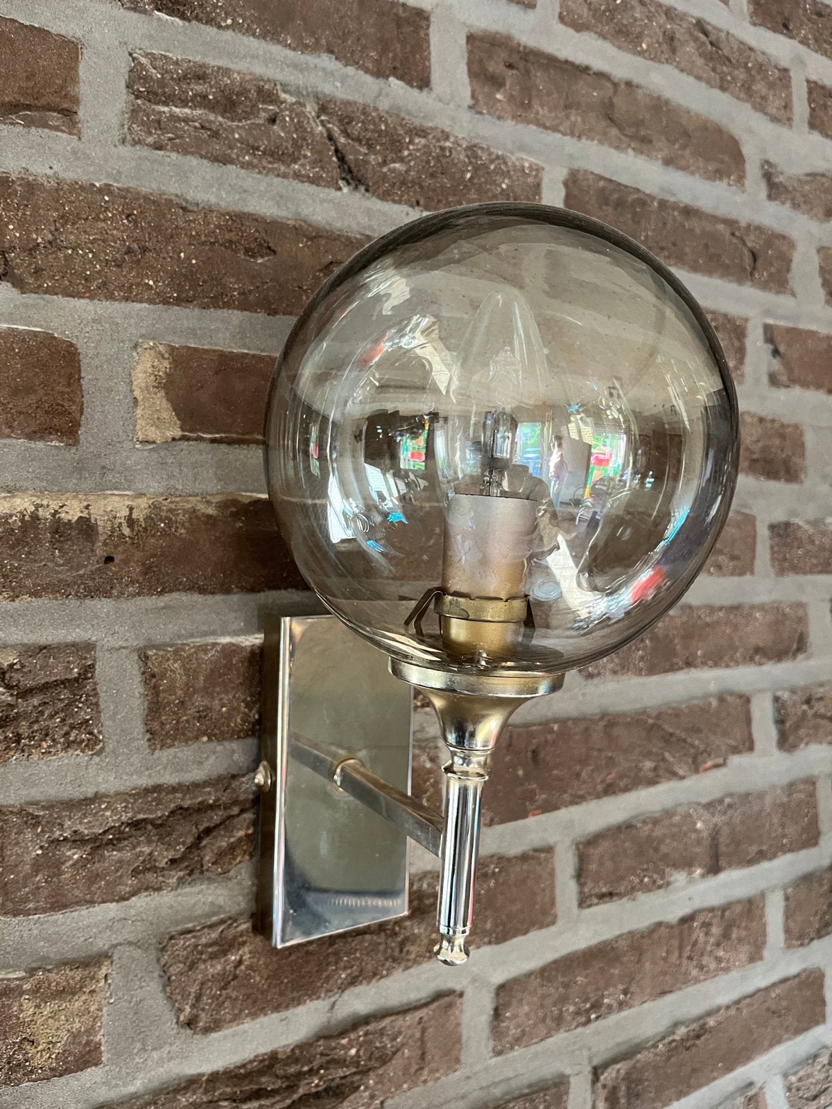 Set de lampes vintage - 4 appliques murales + lustre, Maison & Meubles, Enlèvement, Comme neuf