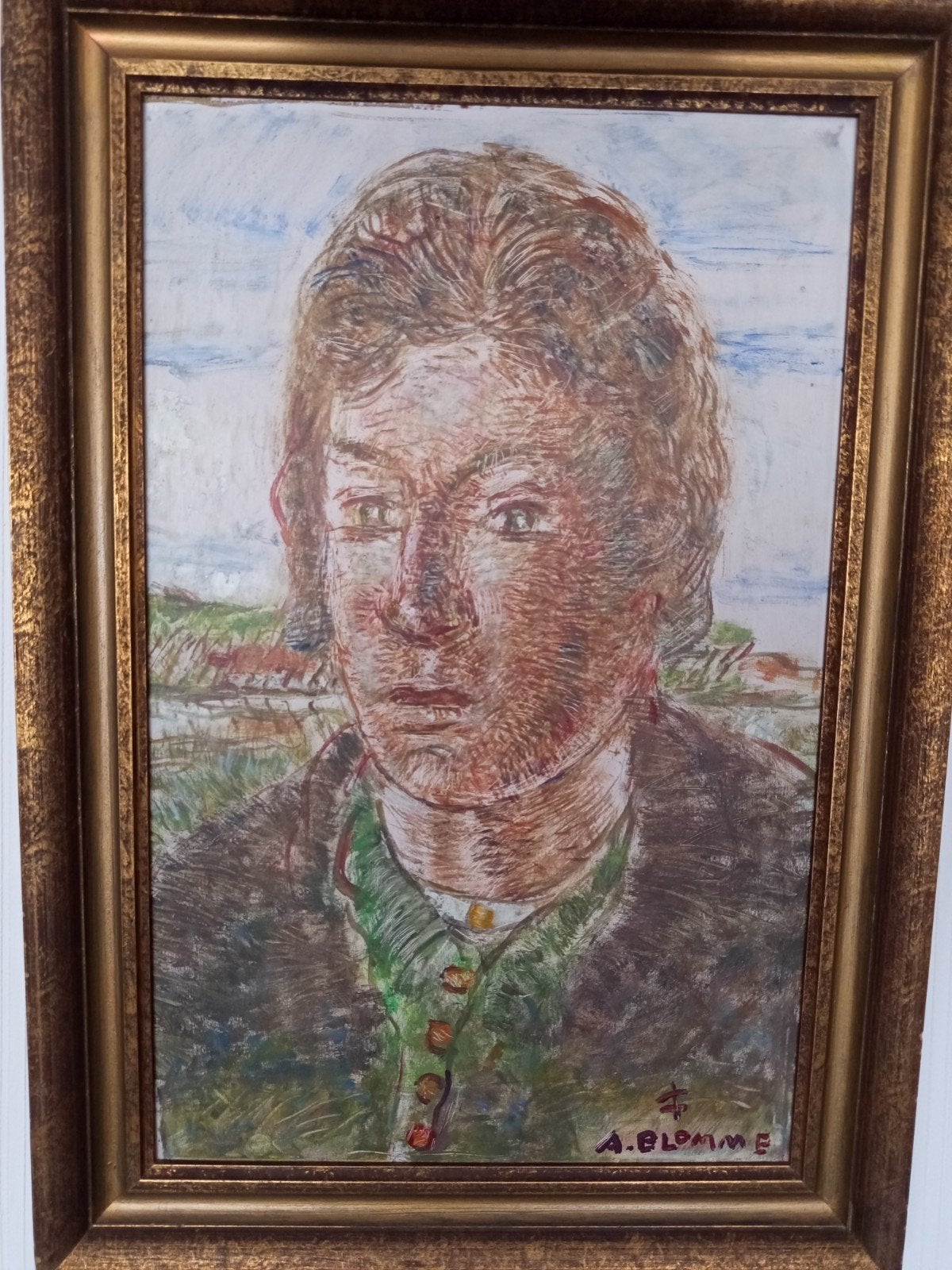 Schilderij Alfons Blomme, Ophalen