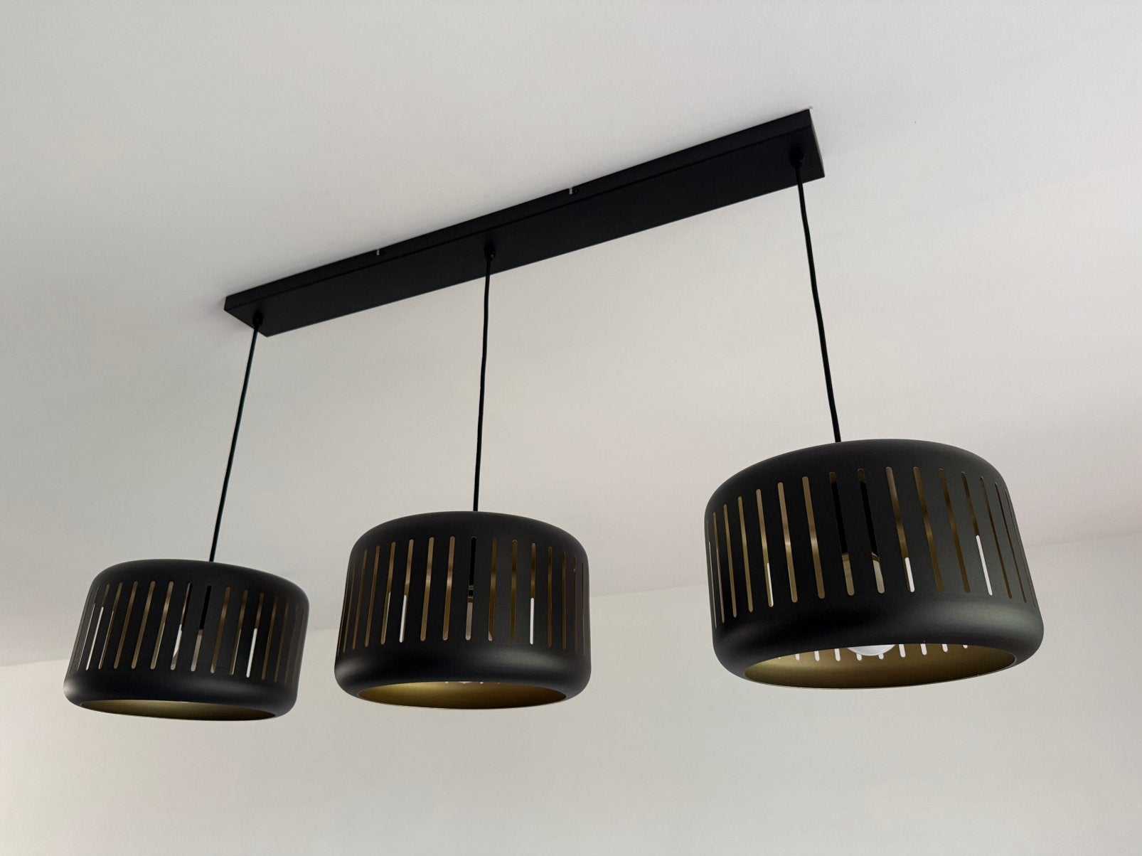 Suspension avec 3 ampoules connectées, Huis en Inrichting, Lampen | Spots, Zo goed als nieuw, Ophalen