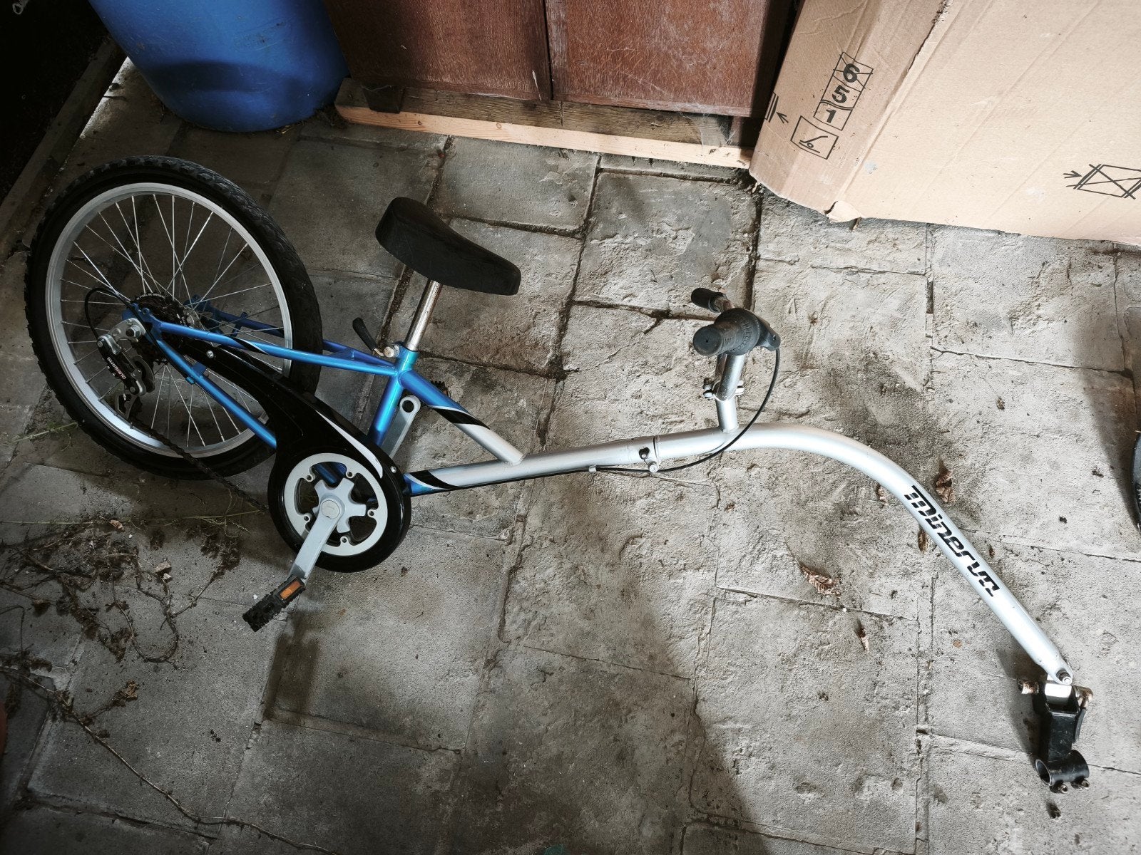 vélo remorque Minerva avec engrenages, Vélos & Vélomoteurs, Minerva, Enlèvement, Utilisé, Moins de 20 kg