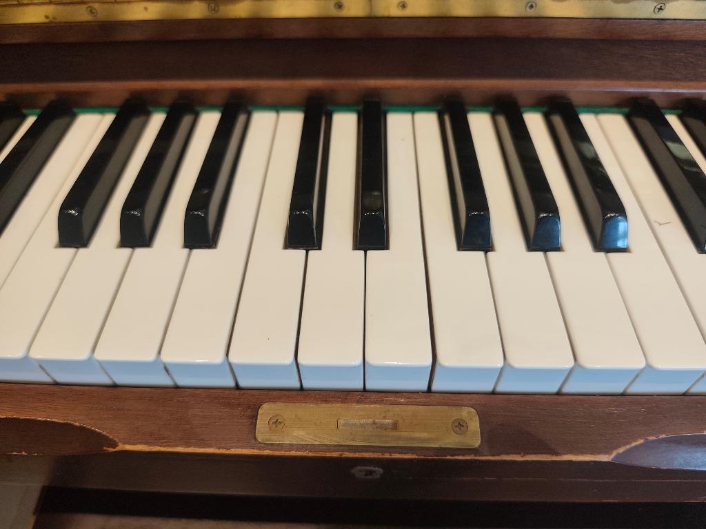 Piano, Muziek en Instrumenten, Piano's, Ophalen, Gebruikt, Bruin, Piano
