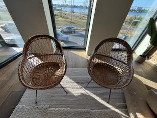 Rotan stoeljes, Huis en Inrichting, Ophalen, Gebruikt, Riet of Rotan, Cozy