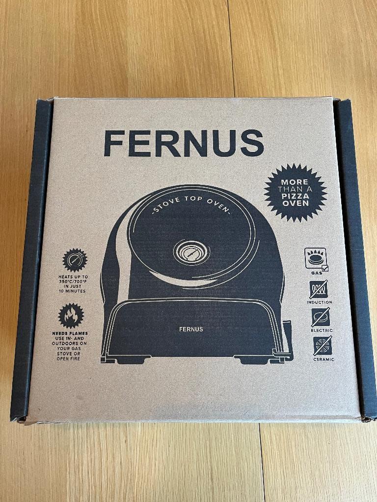 Fernus Pizza Oven voor gasfornuis, Enlèvement ou Envoi, Autres marques, Utilisé, Noir