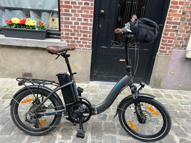 NCM Paris elektrische vouwfits, Fietsen en Brommers, Elektrische fietsen, Zo goed als nieuw, Minder dan 47 cm, 50 km per accu of meer