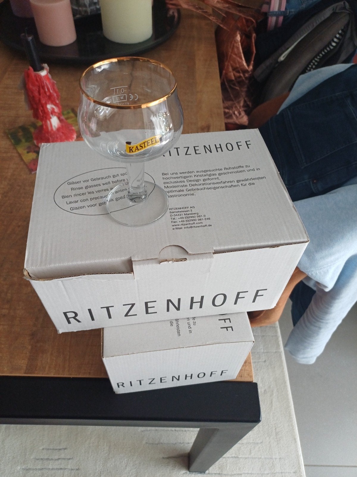 Kasteelbier degusatie glazen, Ophalen of Verzenden