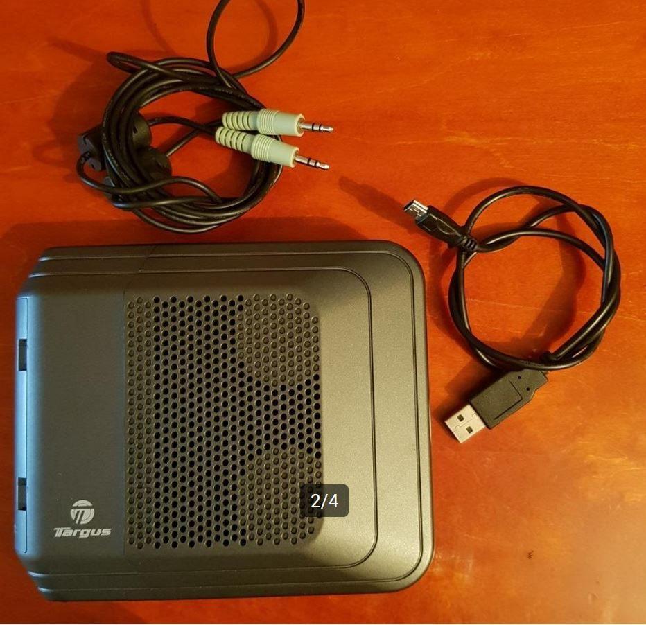 Targus portable, Informatique & Logiciels, Enlèvement ou Envoi, Utilisé, Canal audio 2
