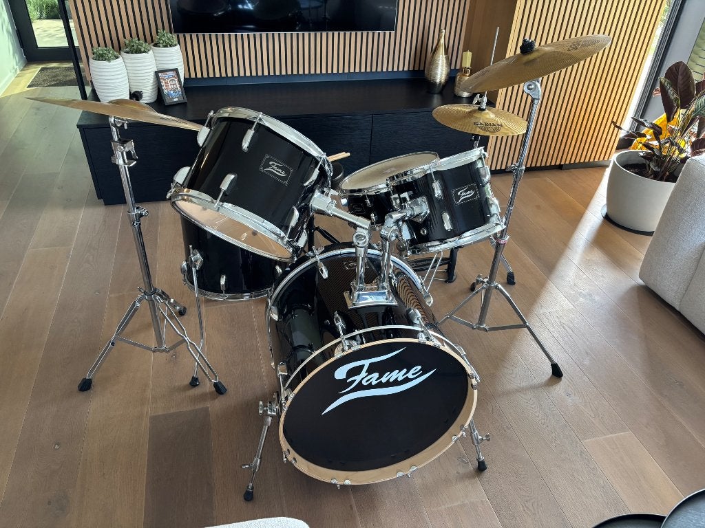 Drumstel fame, Muziek en Instrumenten, Ophalen, Gebruikt, Overige merken
