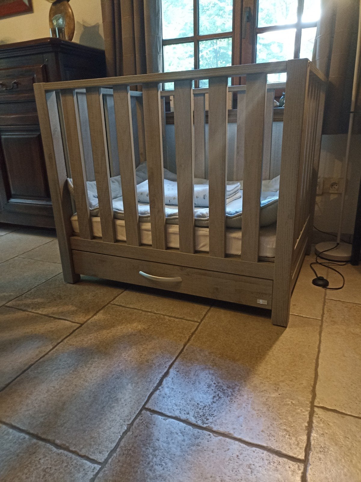 Babybedje, Enlèvement, Utilisé, Réglable en hauteur
