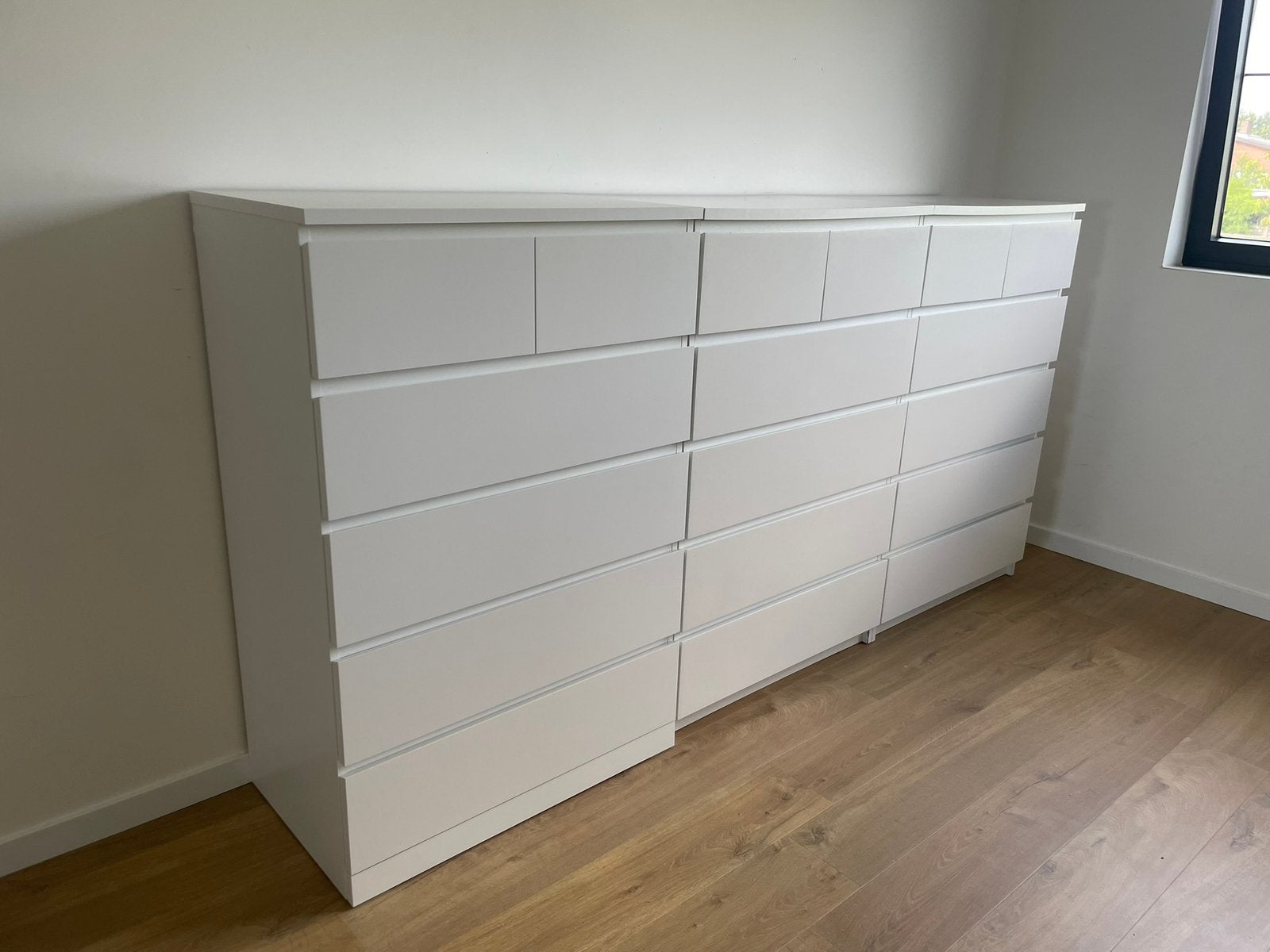 Ladekasten IKEA 3x (wit), Ophalen, Gebruikt, 5 laden of meer, 100 tot 150 cm