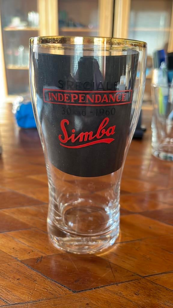 Verre biere simba katanga spéciale indépendance, Collections, Enlèvement ou Envoi, Comme neuf