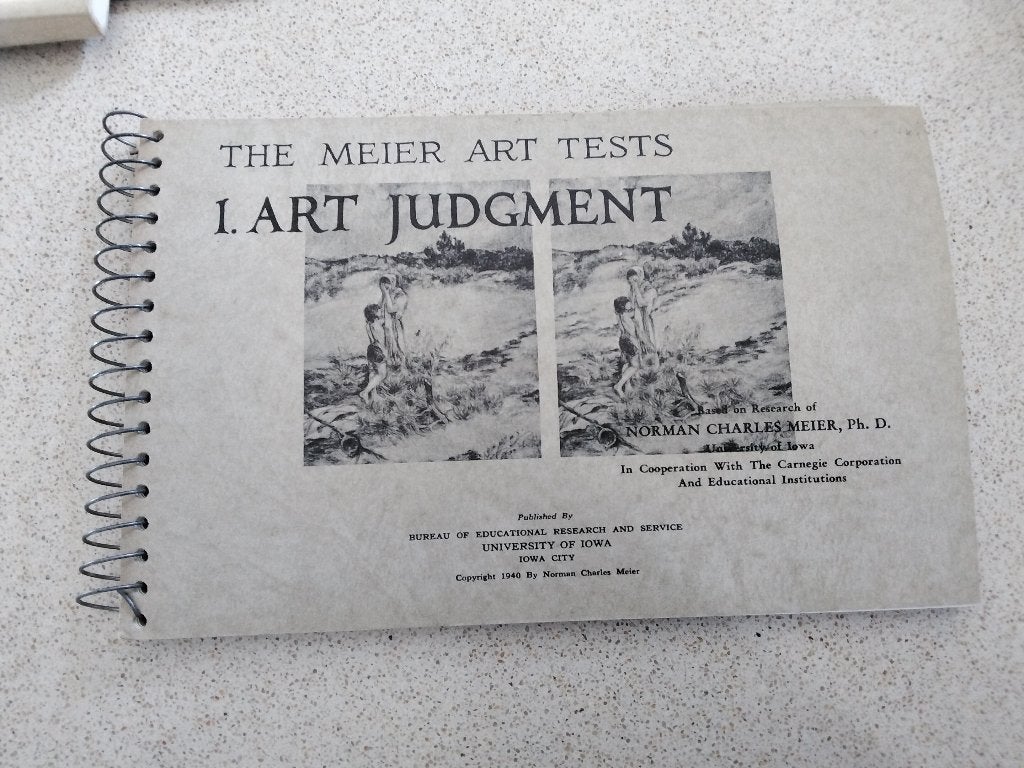 Testboekje art judgment test  1940, Antiek en Kunst, Ophalen