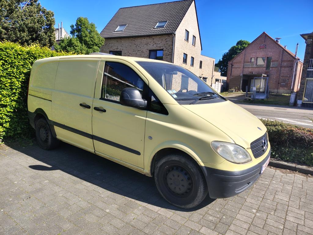 Mercedes Vito 2004/Export/Camper/Fonctionne parfaitement, Autos, Bluetooth, Achat, Jaune, Boîte manuelle