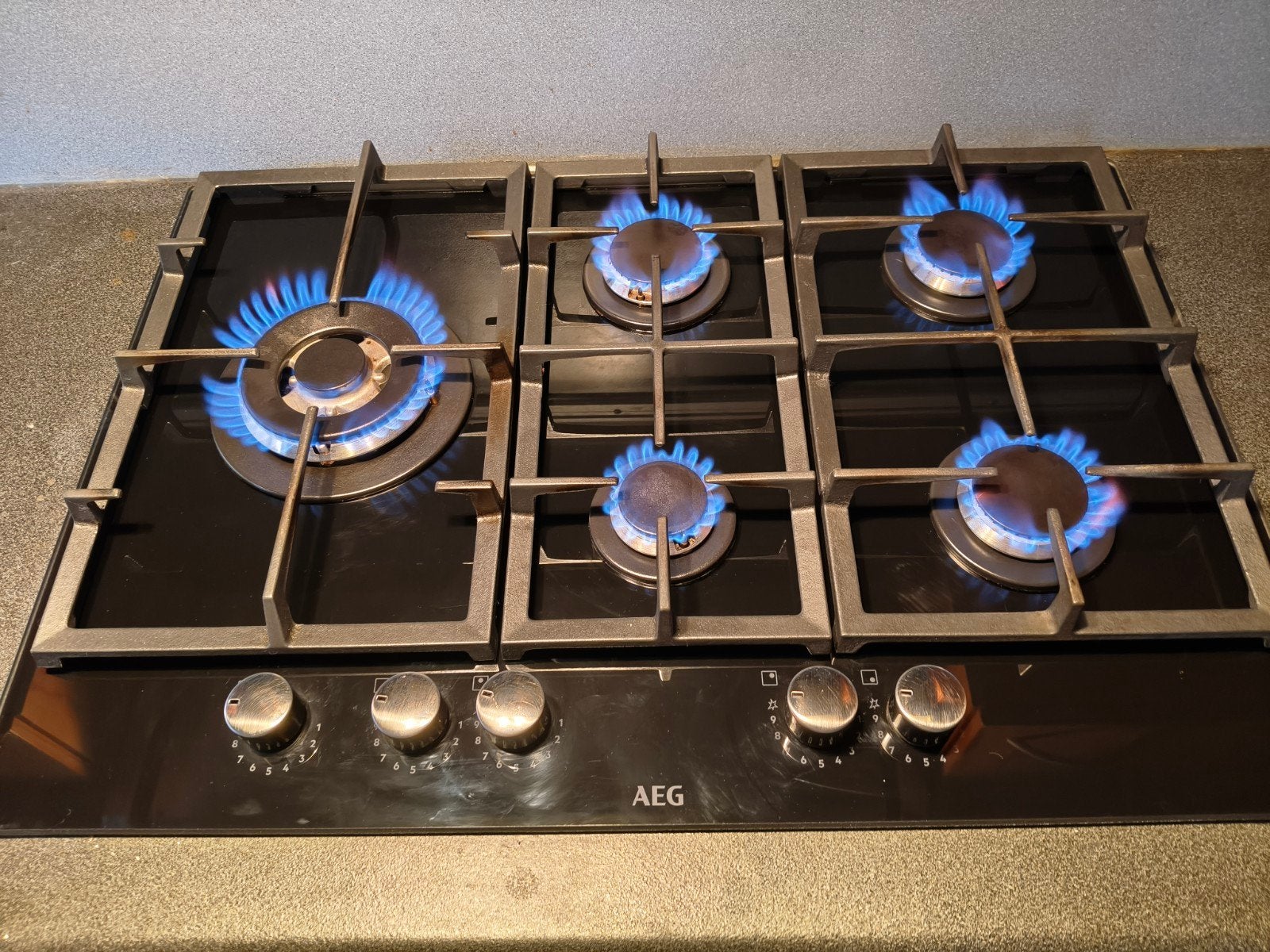 Gaskookplaat AEG, Ophalen, Zo goed als nieuw, Inbouw, Gas