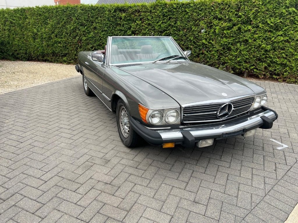 Mercedes 380 SL, Auto's, Automaat, Elektrische ramen, Cabriolet, Zilver of Grijs