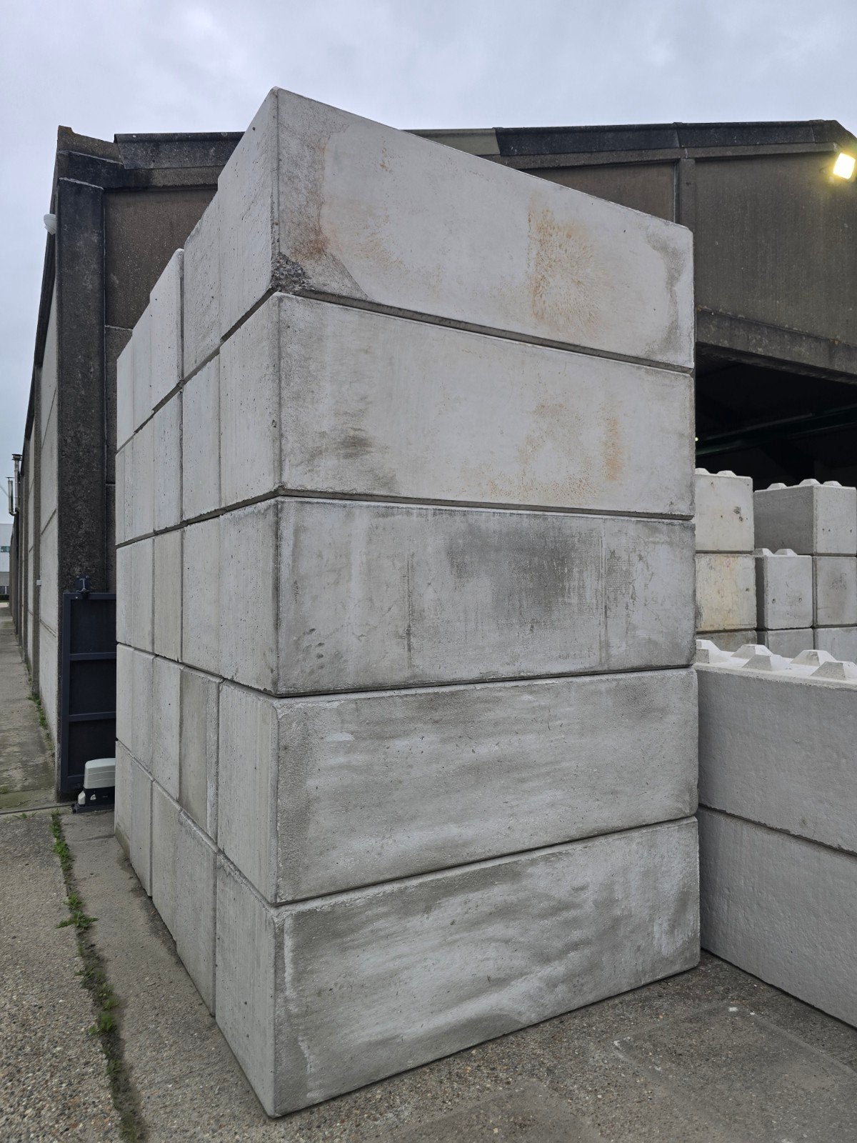 beton blok, Ophalen