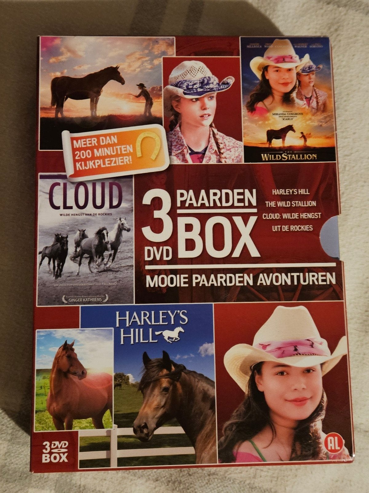 3 DVD Box Paardenavonturen, À partir de 6 ans, Néerlandais, Utilisé, Programme ou film pour enfants