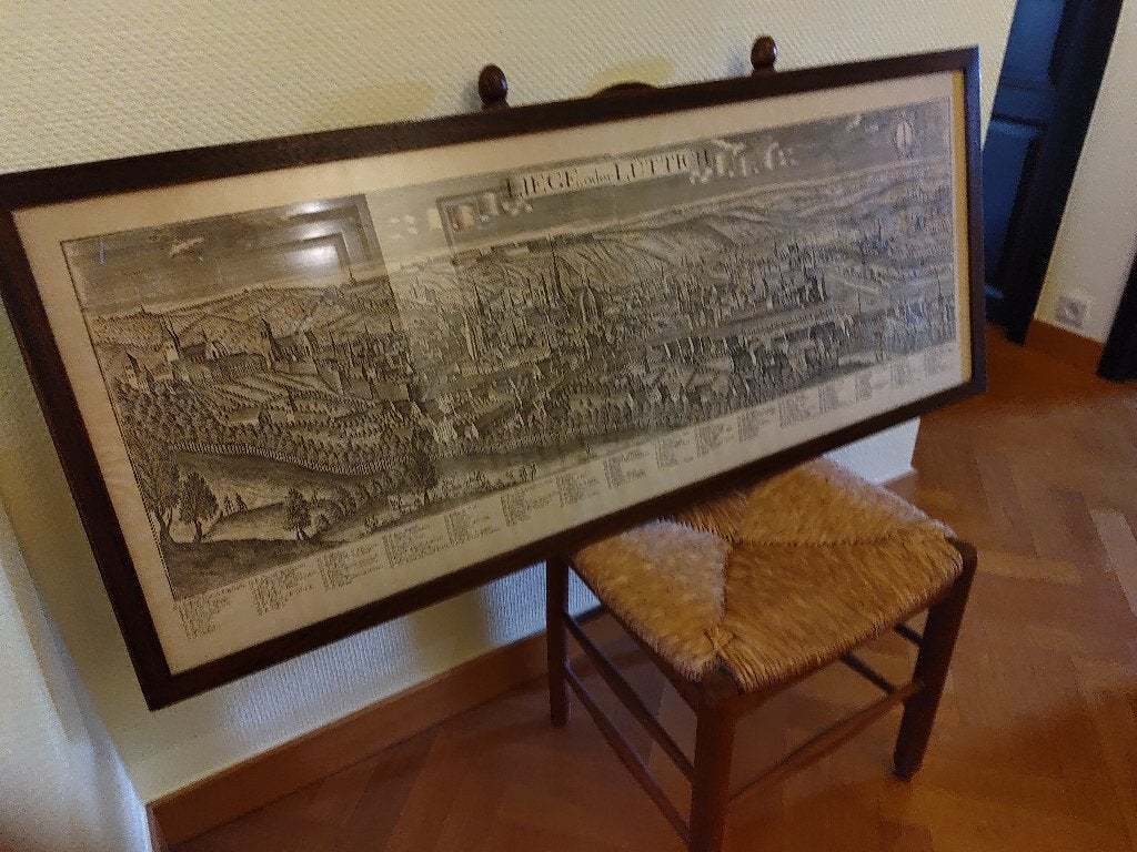Réimpression d'un ancien plan de Liège, Enlèvement