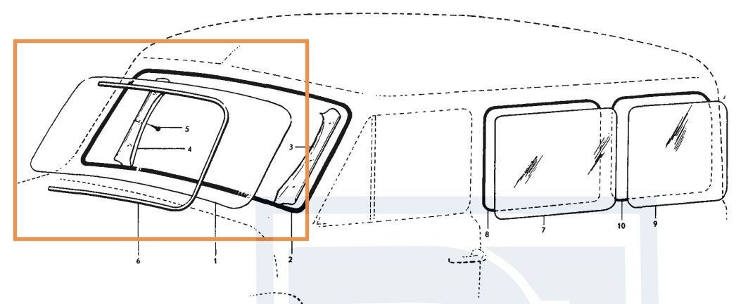 Volvo Ruit voor PV544+Duett helder 657268 voorruit Volvo ond, Auto-onderdelen, Ophalen of Verzenden, Nieuw, Volvo