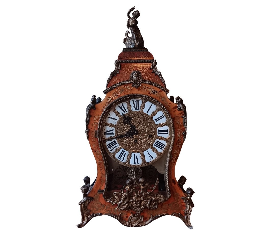 Veilinghuis Oranje Antieke Franse Boulle-klok Louis XV stijl, Antiek en Kunst, Antiek | Klokken, Ophalen