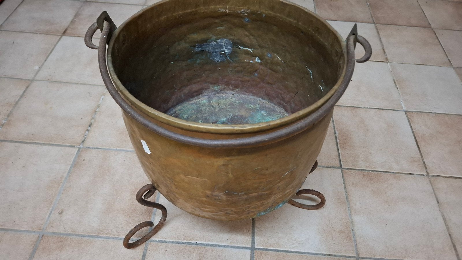 Bouilloire en cuivre antique, Enlèvement, Cuivre