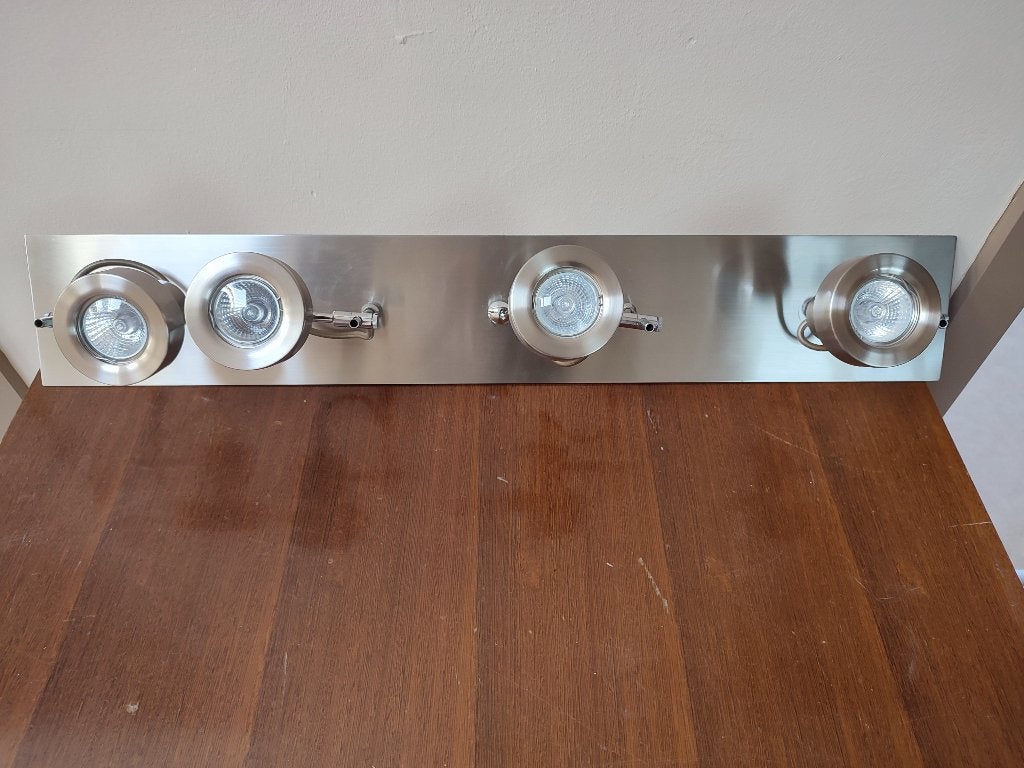 Plafonnier luminaire lustre 4 spots, Spot de plafond, Source lumineuse incluse, GU10, Comme neuf