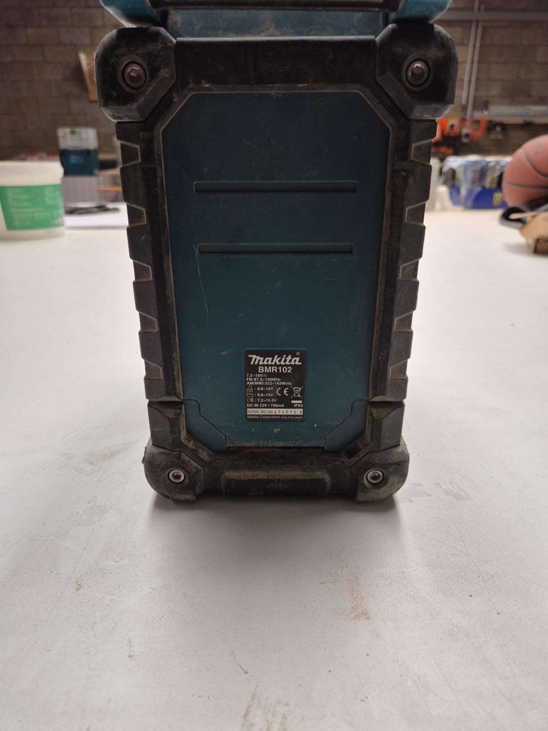 Makita BMR102 bouwradio 18V – werfradio, Ophalen, Gebruikt