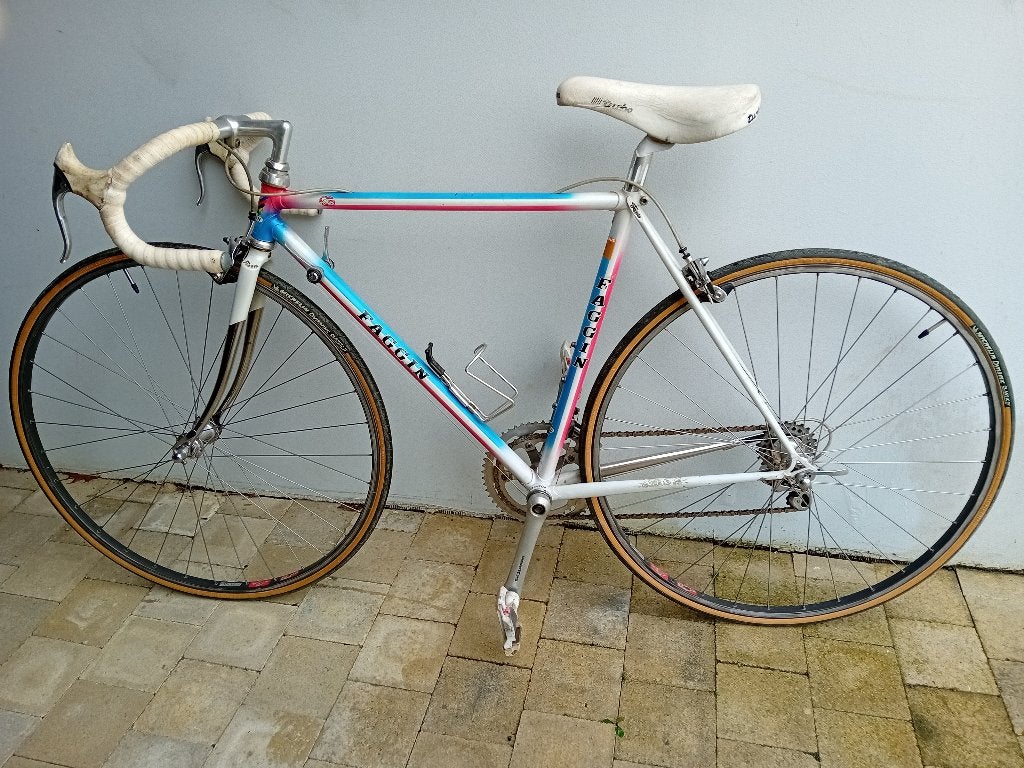 vélo de course rare de haute qualité FAGGIN 1989 taille 51, 51 à 55 cm, Enlèvement, Frein sur jante, Années 60 ou plus récent