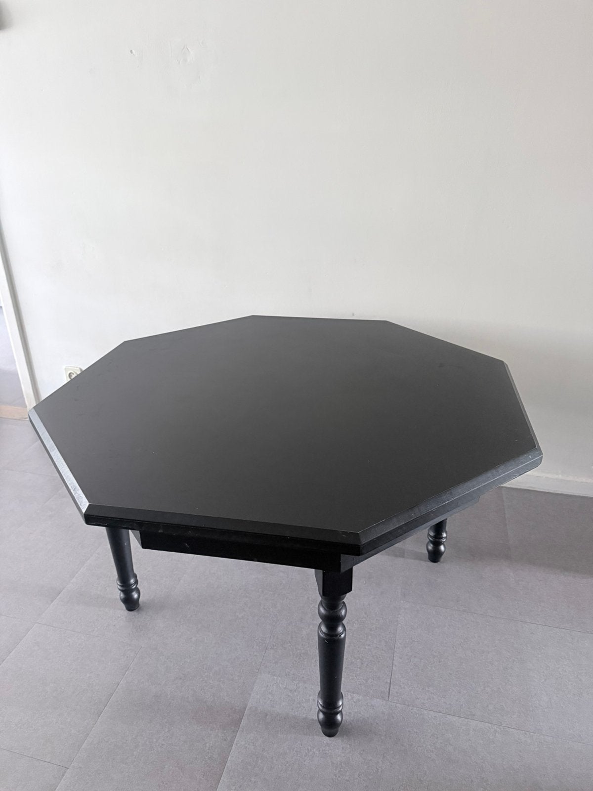 Zwarte eettafel/salontafel, Enlèvement, Utilisé