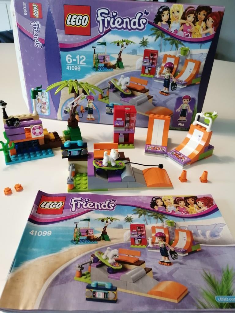 Lego friends 41099, skatepark, Gebruikt, Lego, Friends, Ophalen of Verzenden
