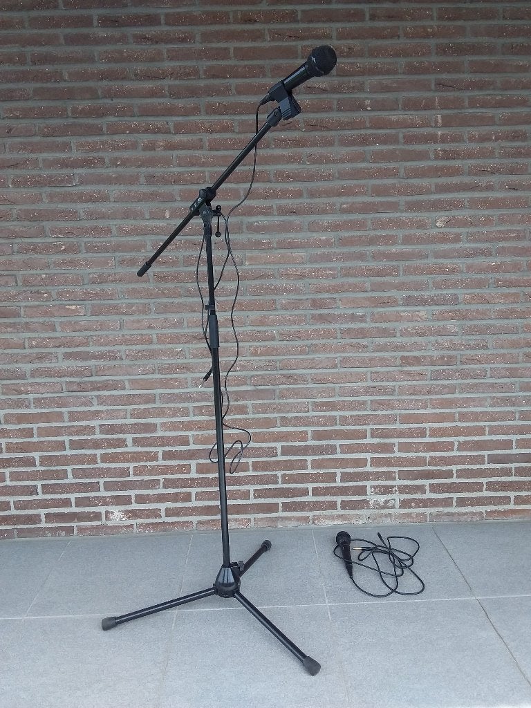 Microfoon statief met 2 microfoons, Ophalen