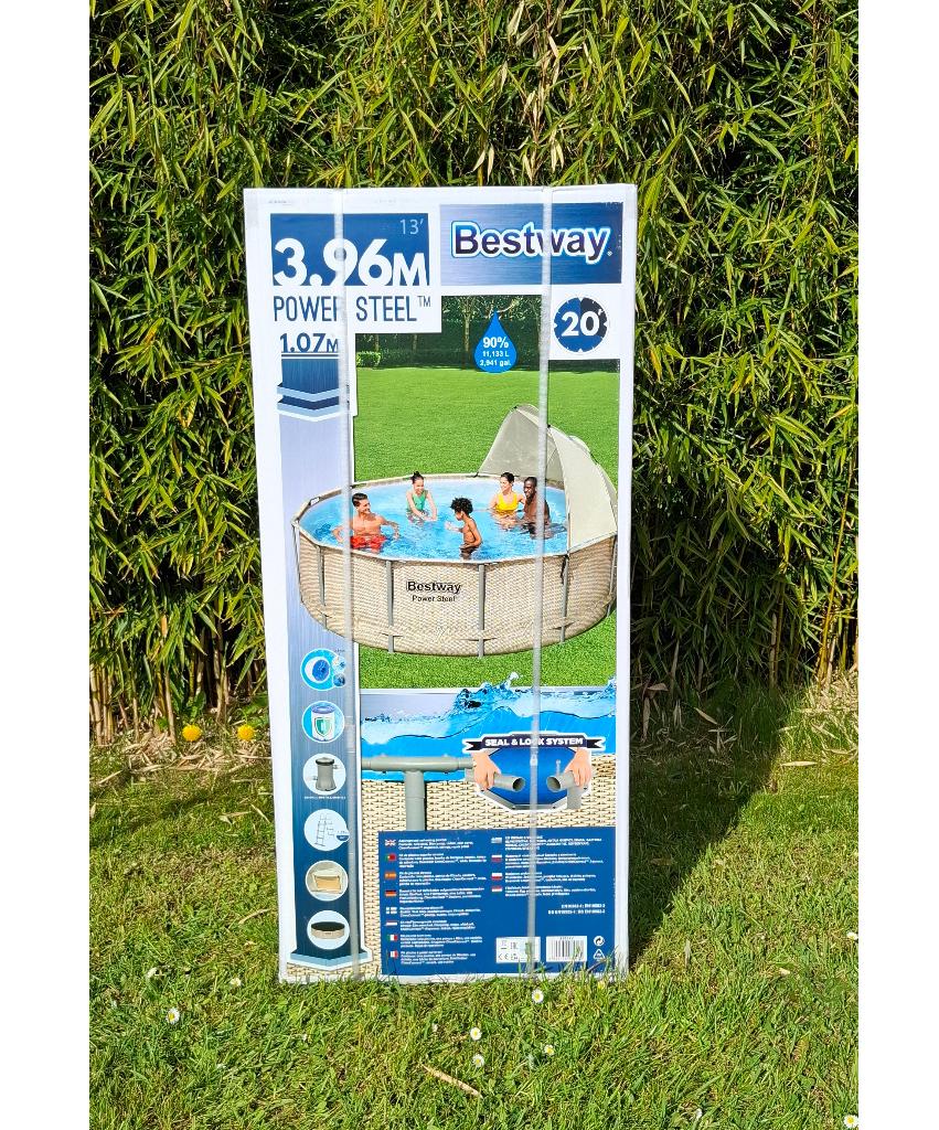 Piscine tubulaire hors sol NEUVE, 396x107, AVEC accessoires, Tuin en Terras, Zwembad-toebehoren, Ophalen, Nieuw, Overige typen