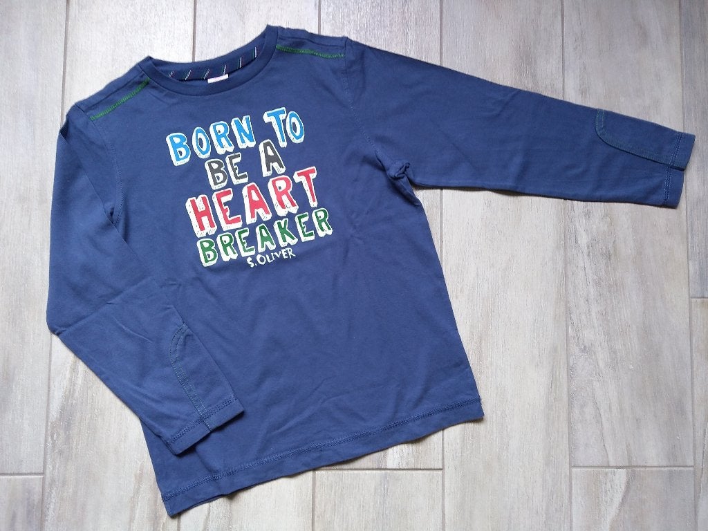 ★ M128/134 - Longsleeve s.Oliver, Ophalen of Verzenden, Zo goed als nieuw, Shirt of Longsleeve, Jongen