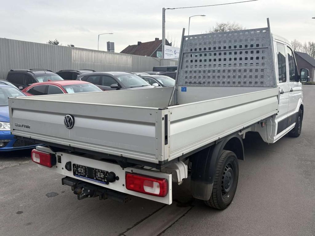 Volkswagen Crafter L4 2.0Tdi 140Ch 7places Plateau Benne / s, Auto's, 4 deurs, Stof, Gebruikt, Zwart