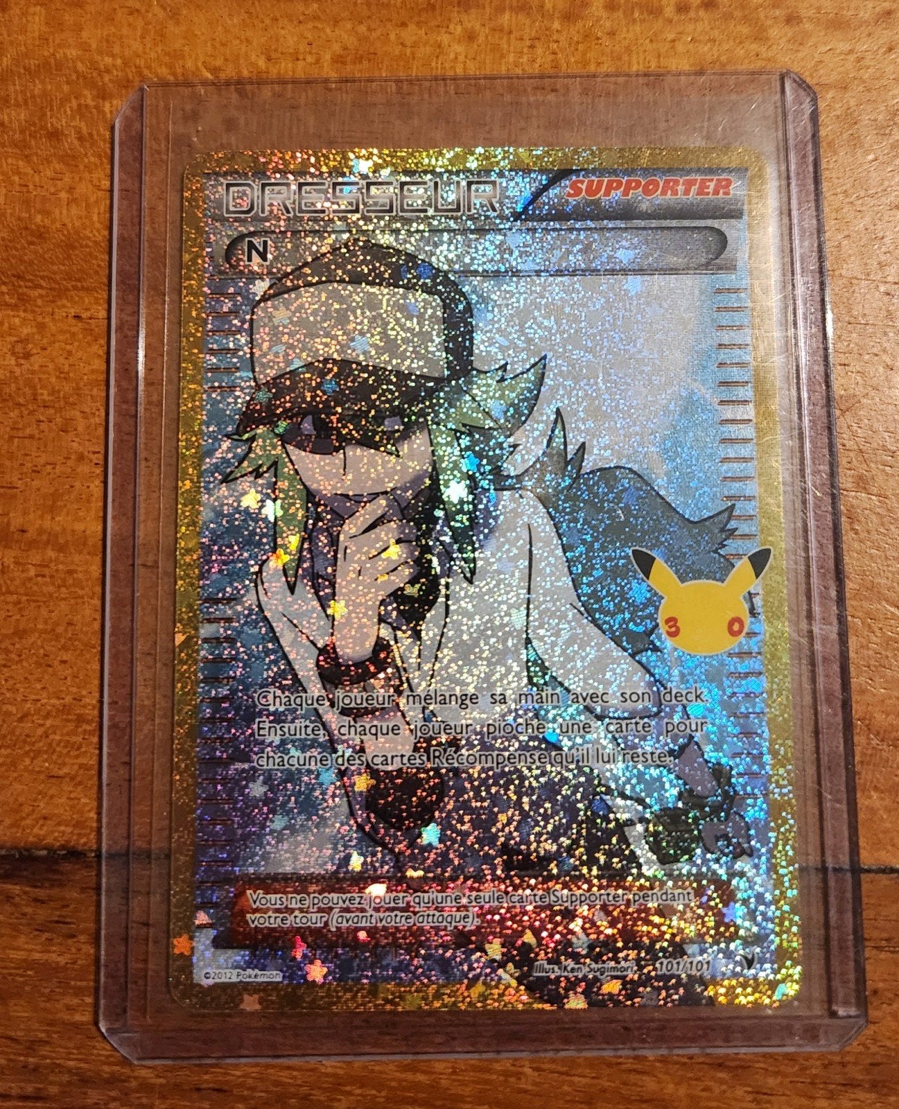 Dresseur N 30j verjaardag pokemon., Ophalen of Verzenden, Nieuw, Losse kaart, Foil