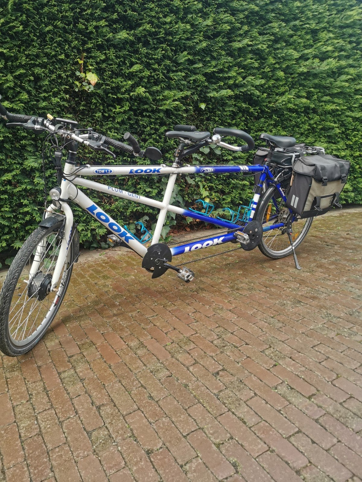elektrische tandem fiets met perfect accu info 0488826971, Fietsen en Brommers, Ophalen of Verzenden